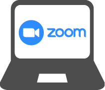 pcピクトとzoomロゴ